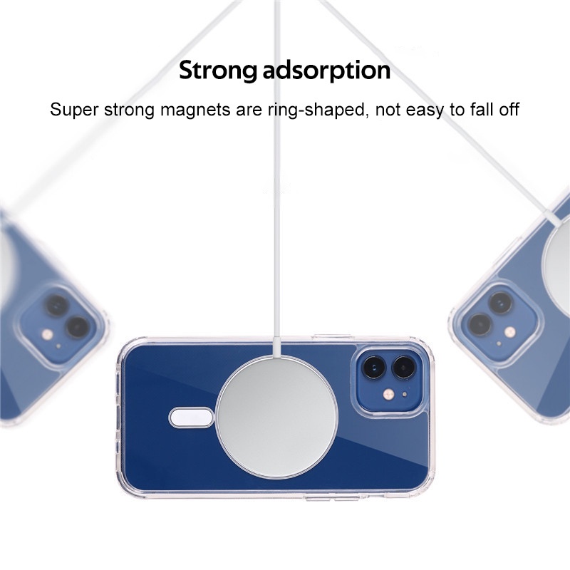 Ốp Điện Thoại Từ Tính Bảo Vệ Toàn Diện Dành Cho iPhone 14 13 12 11 Pro X XR XS Max 12 13