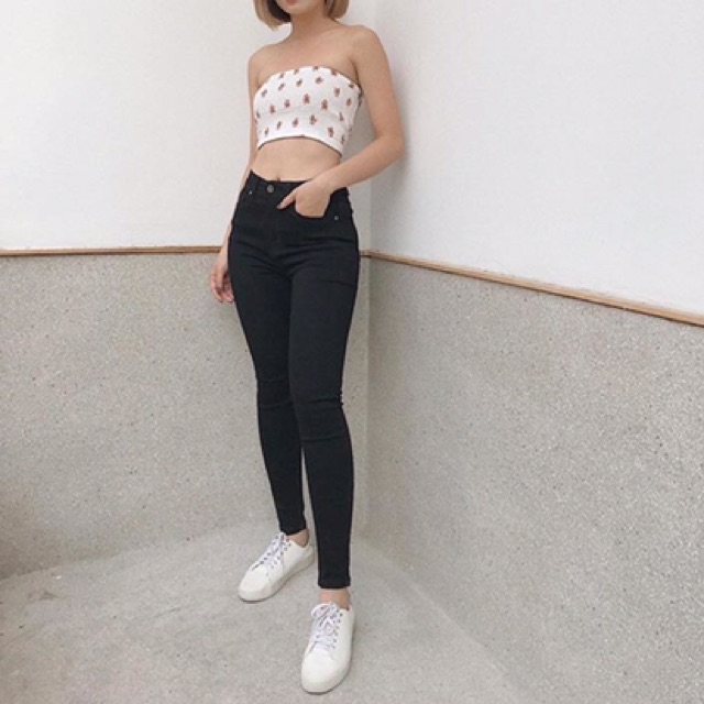 Quần skinny jeans đen dáng dài | BigBuy360 - bigbuy360.vn