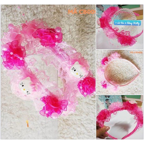 Băng đô cài tóc mèo Kitty [Ảnh thật]