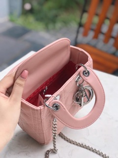 Dior 3 ô móc bạc đen hồng ảnh tự chụp