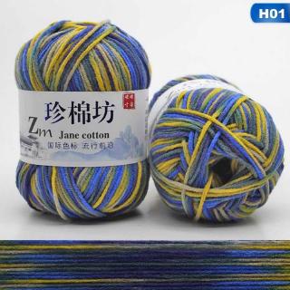 Haichenx Nhiều Màu Tay Dày Dệt Kim Thẻ Sợi Handmade Mềm Đan Sợi