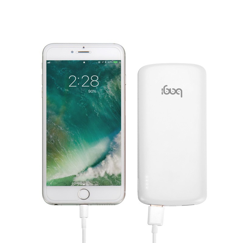 [BAGI] PIN DỰ PHÒNG BAGI 10.000MAH ĐEN/TRẮNG P10 - HÀNG CHÍNH HÃNG