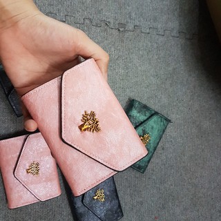 Ví da loang khoá mèo cao cấp