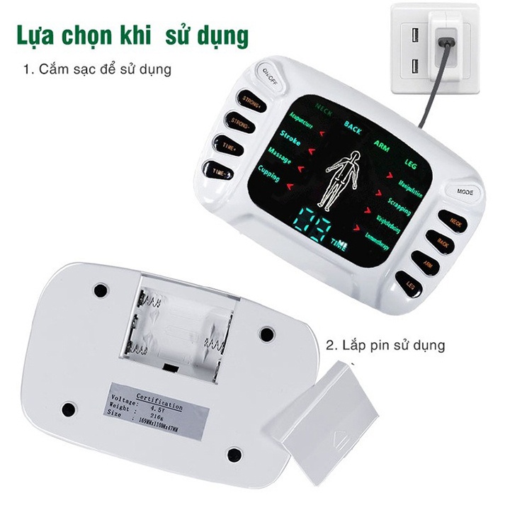 Máy Massage Xung Điện Trị Liệu 8 Miếng Dán YTK-309B Cao Cấp