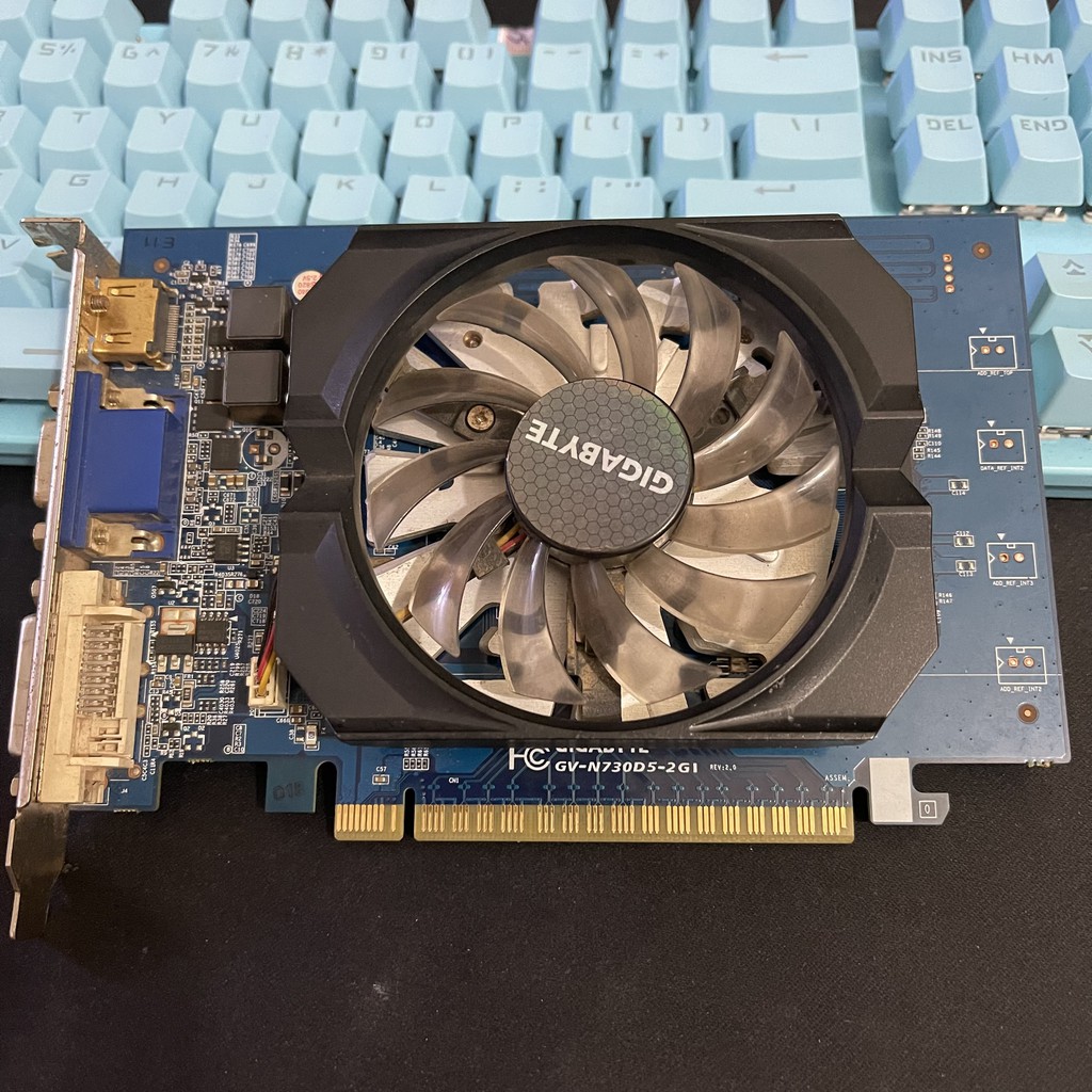 VGA Card màn hình Gigabyte GT 730 2GB DDR5 1 fan - Chiến mượt LOL, FF04