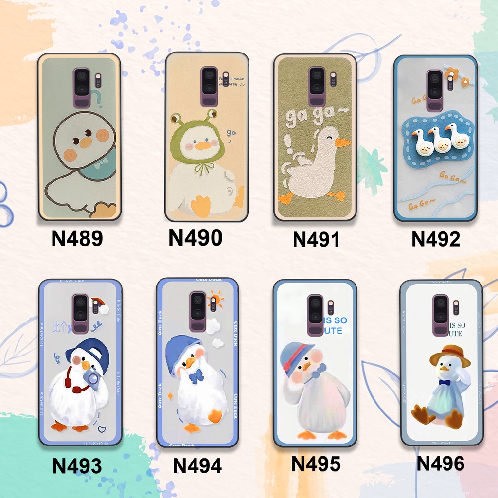 Ốp Samsung S9 / S9 Plus / S9+ bộ hình cute dễ thương gấu thỏ xinh xắn vẽ tay lạ mắt