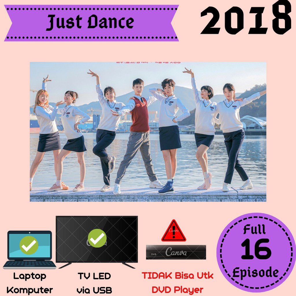 Áo Thun Tay Ngắn In Chữ Just Dance Cá Tính