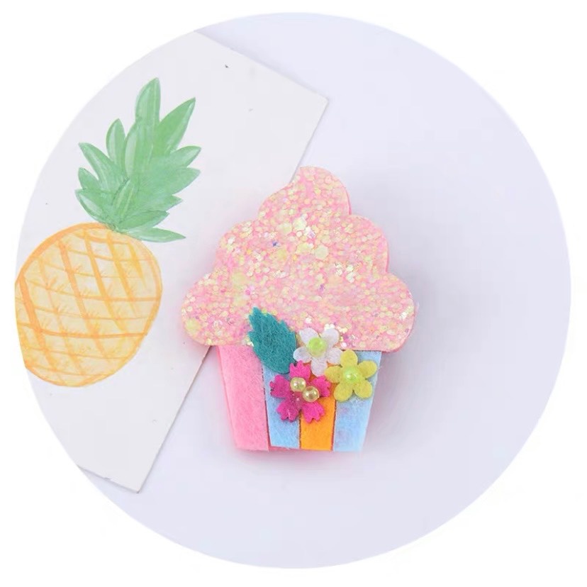 Kẹp tóc nhũ lấp lánh cho bé gái