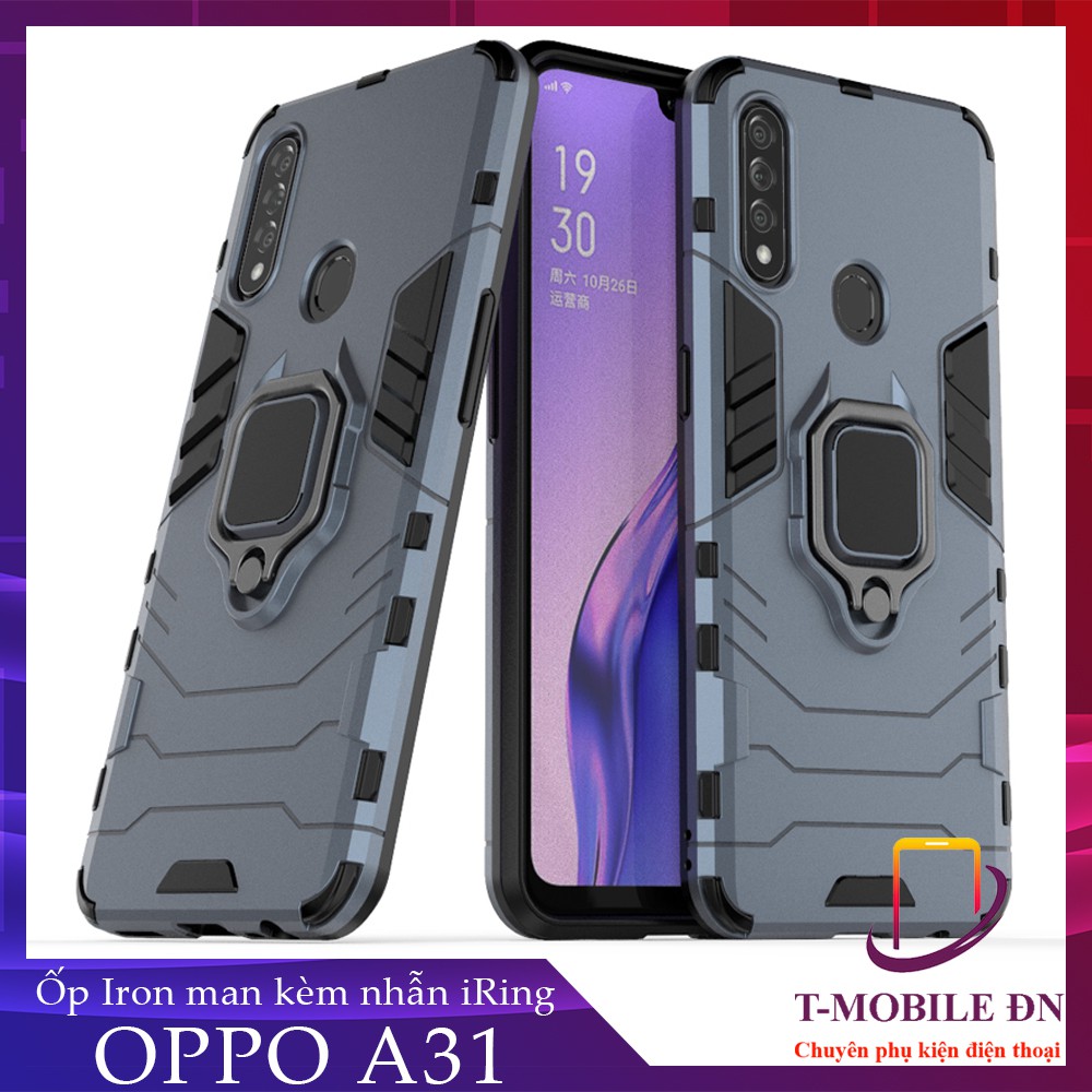 Ốp lưng Oppo A31, Ốp chống sốc Iron Man có giá đỡ nhẫn iring hít Ôtô Bảo vệ viền và Camera cho Oppo A31 | BigBuy360 - bigbuy360.vn