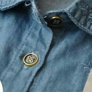 Sơ mi denim bé gái