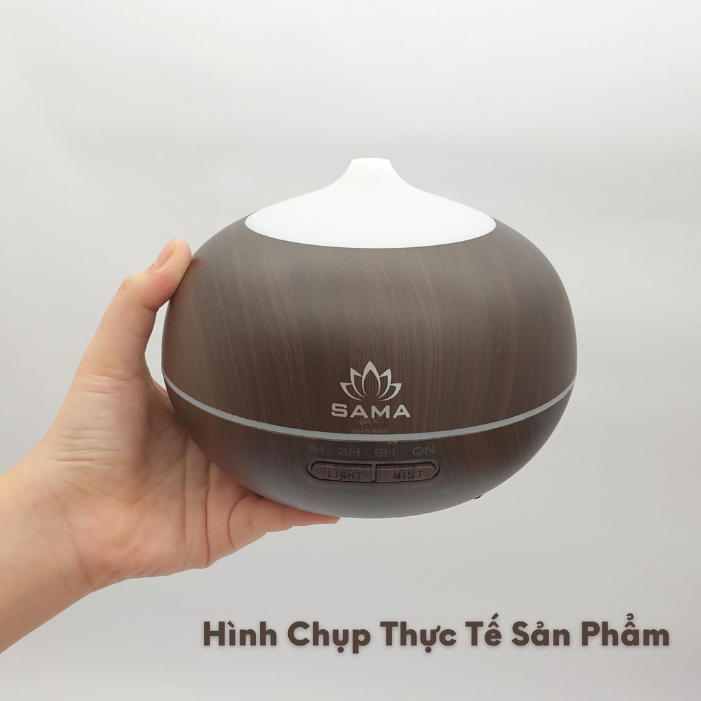 (Tặng Điều Khiển) Máy Khuếch Tán CHÍNH HÃNG SAMA Máy Phun Sương Khuếch Tán Tinh Dầu Bí Ngô- Dung Tích 500ml