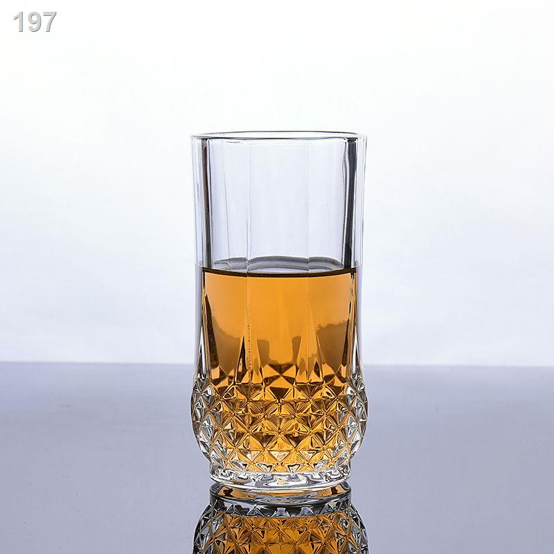 【Mới nhất 】Cốc thủy tinh tròn nước gia dụng Bộ tách trà chịu nhiệt 6 gói bia hoa với giá đỡ Ấm đun