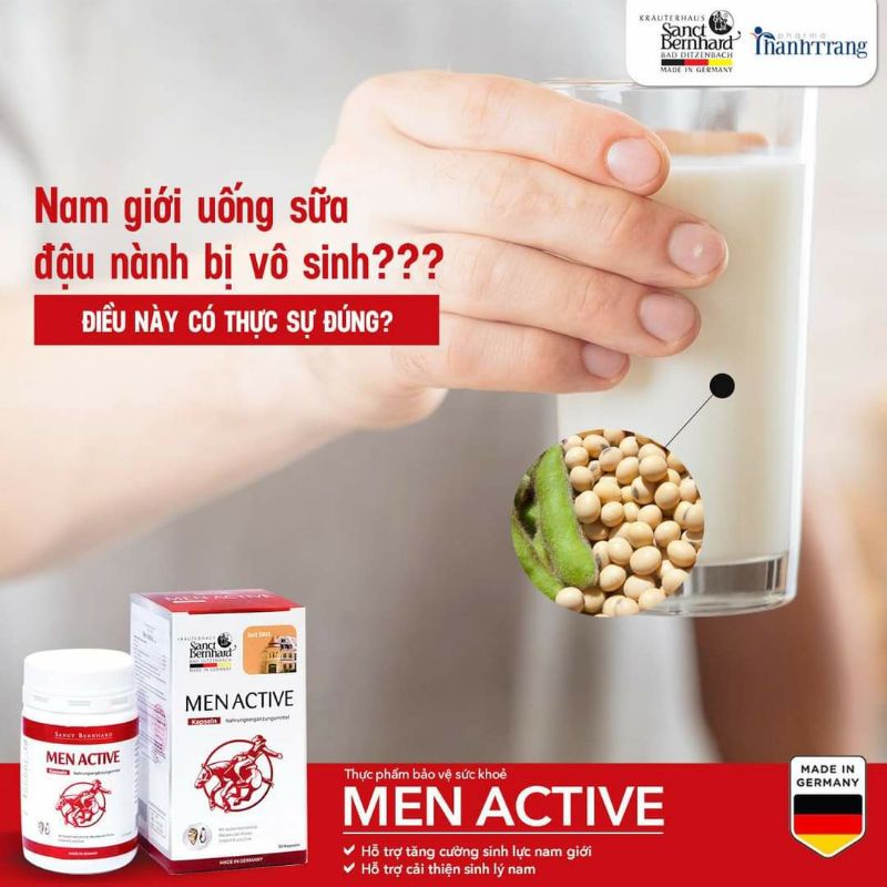 Men Active Kapseln 30 viên - Hỗ trợ tăng cường sinh lực nam giới, giúp cải thiện sinh lý nam