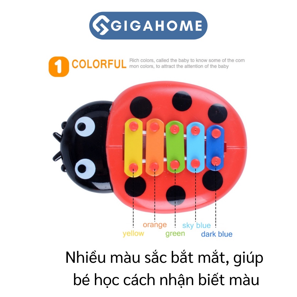 Đồ Chơi Nhạc Cụ Hình Bọ Cánh Cứng GIGAHOME Đàn Gõ 5 Quãng Cho Bé Phát Triển 6860