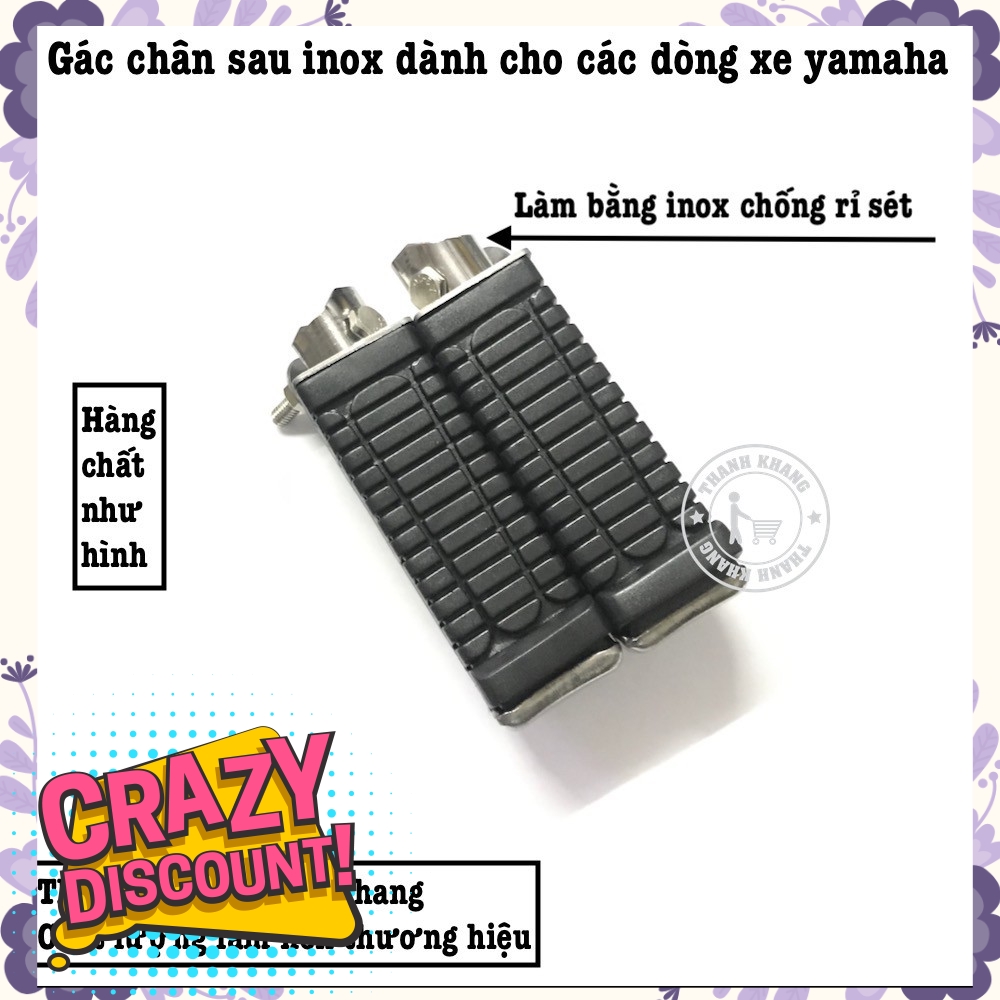 Gác chân sau xe  Yamaha gắn dc Sirius,jupiter......thanh khang 006001508