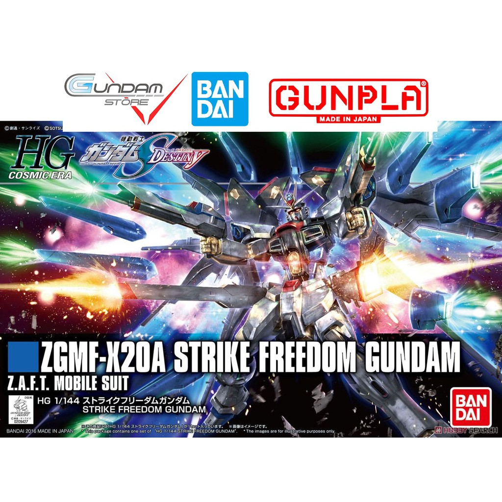 Mô Hình Gundam HG Strike Freedom Bandai 1/144 Hgseed Đồ Chơi Lắp Rấp Anime Nhật