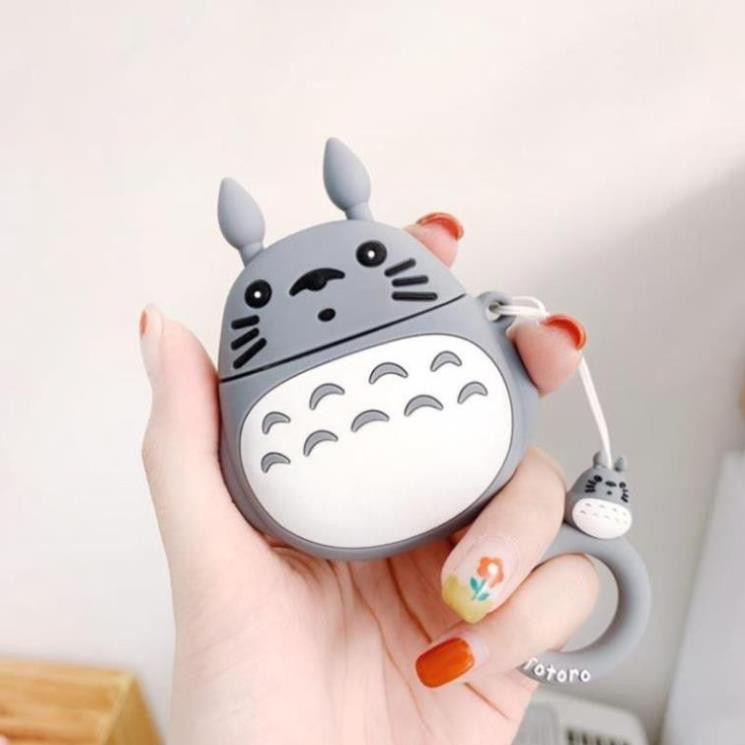 Vỏ bảo vệ bao đựng tai nghe airpod 1/2 bluetooth i12 i12 tws  - case Case B1-2 M11:Totoro Móc Tròn TPHCM