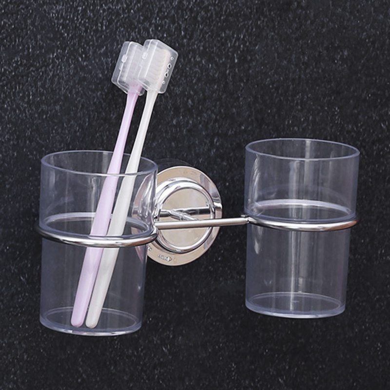 Aoto Giá Đỡ Bàn Chải Đánh Răng / Kem Đánh Răng Hít Tường Không Đục Lỗ Cho Nhà Bếp Nhà Tắm