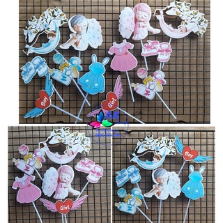SET TOPPER GIẤY BABY + THIÊN THẦN
