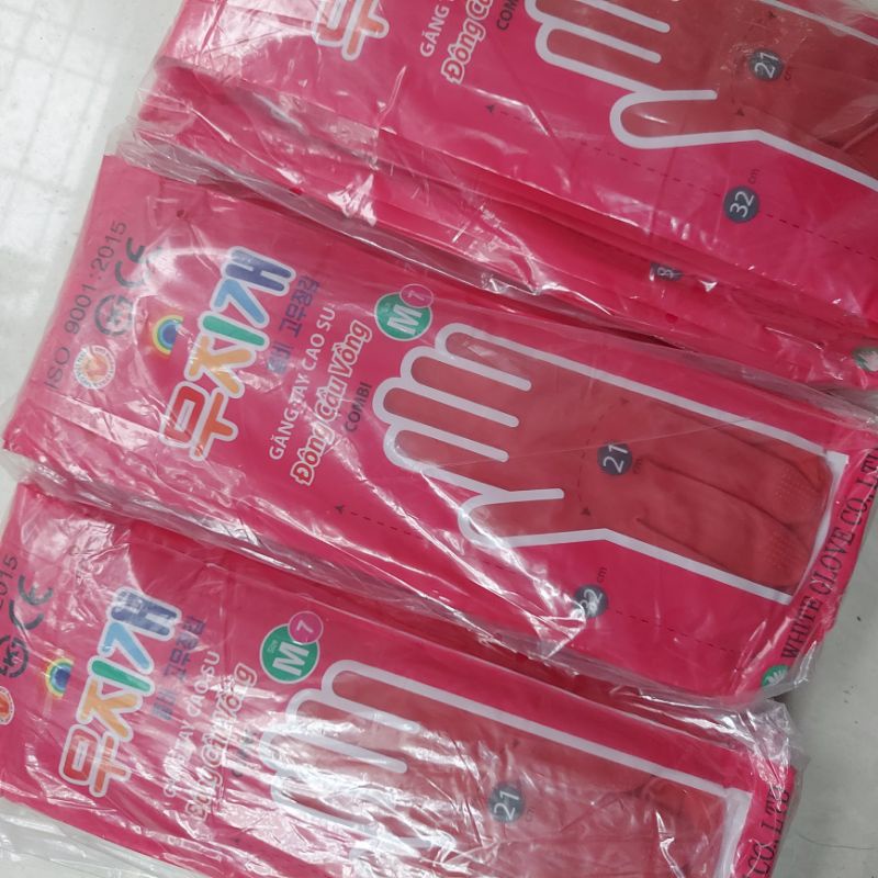 Găng tay cao su size M dài 32cm