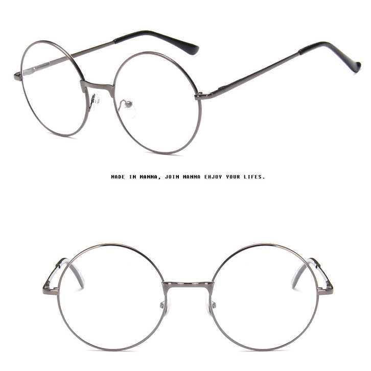 【HENGHA】COD Retro Vintage Round Metal Frame Eyeglasses Myopia Glasses Women/Men