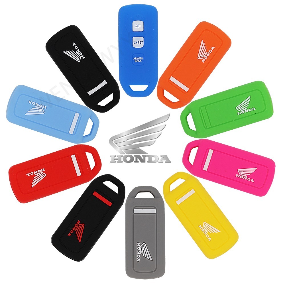 Vỏ Bọc Chìa Khóa Điều Khiển Từ Xa 3 Nút Bằng Silicone Cho Xe Máy Honda Scoopy Vario 125