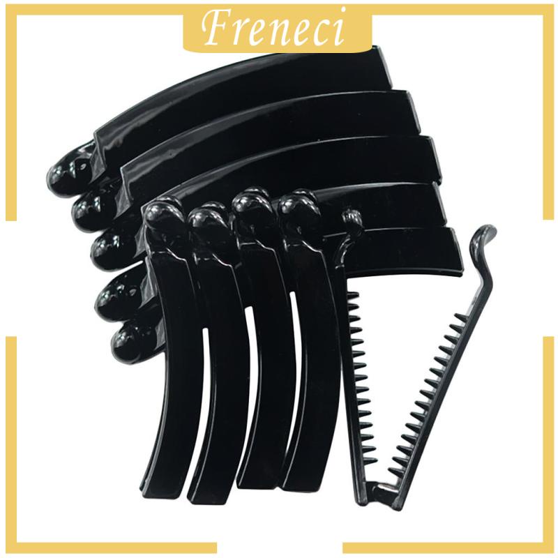 10 Cái 8cm 10cm Kẹp Trơn Chuối Đuôi Ngựa Lược Kẹp Tóc Đen