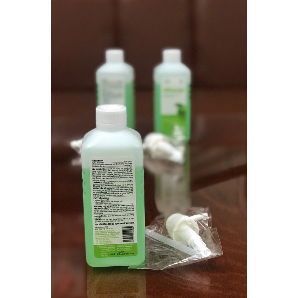 Xà phòng rửa tay diệt khuẩn Clinsoap, chai 500ml | BigBuy360 - bigbuy360.vn