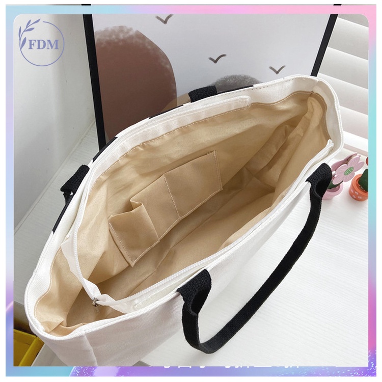 Túi Xách Canvas Cỡ Lớn Màu Sắc Thời Trang Dành Cho IPad A4 2022