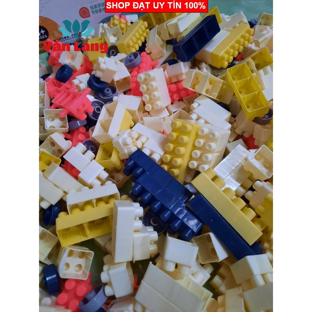 Bộ Lego xếp hình thông minh 520 chi tiết cho bé tha hồ sáng tạo, đồ chơi thông minh cho bé