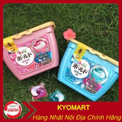Viên Giặt Xả Quần Áo Bold GELBALL 4D 12v 17v 39v P&amp;G Nhật Bản