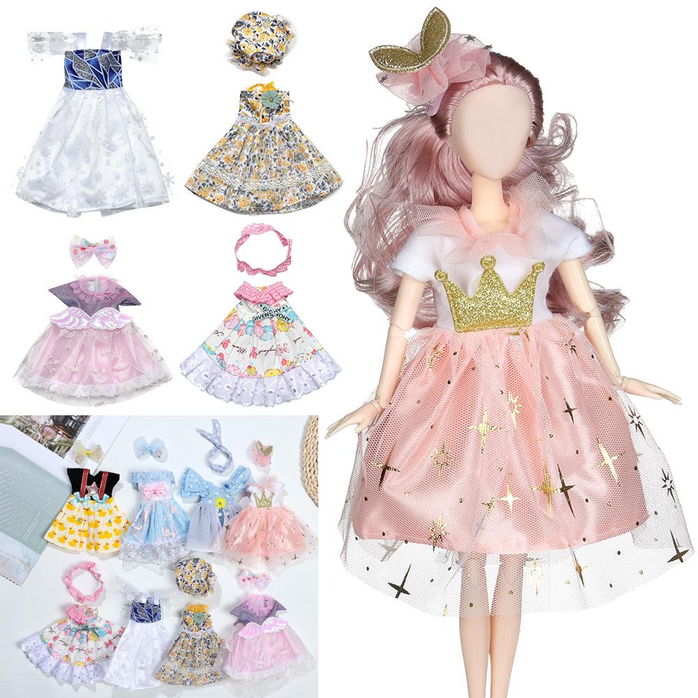 1 Bộ Quần Áo Búp Bê Nhồi Bông Đáng Yêu Cho Bé Gái BJD