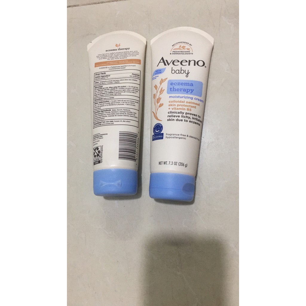 Kem bôi chàm ở trẻ em Aveeno Baby Eczema Therapy Moisturizing Cream 206g  mẫu mới nhất  luôn có date mới nhất