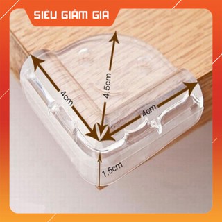 Miếng bịt góc bàn silicon (set 4 cái)