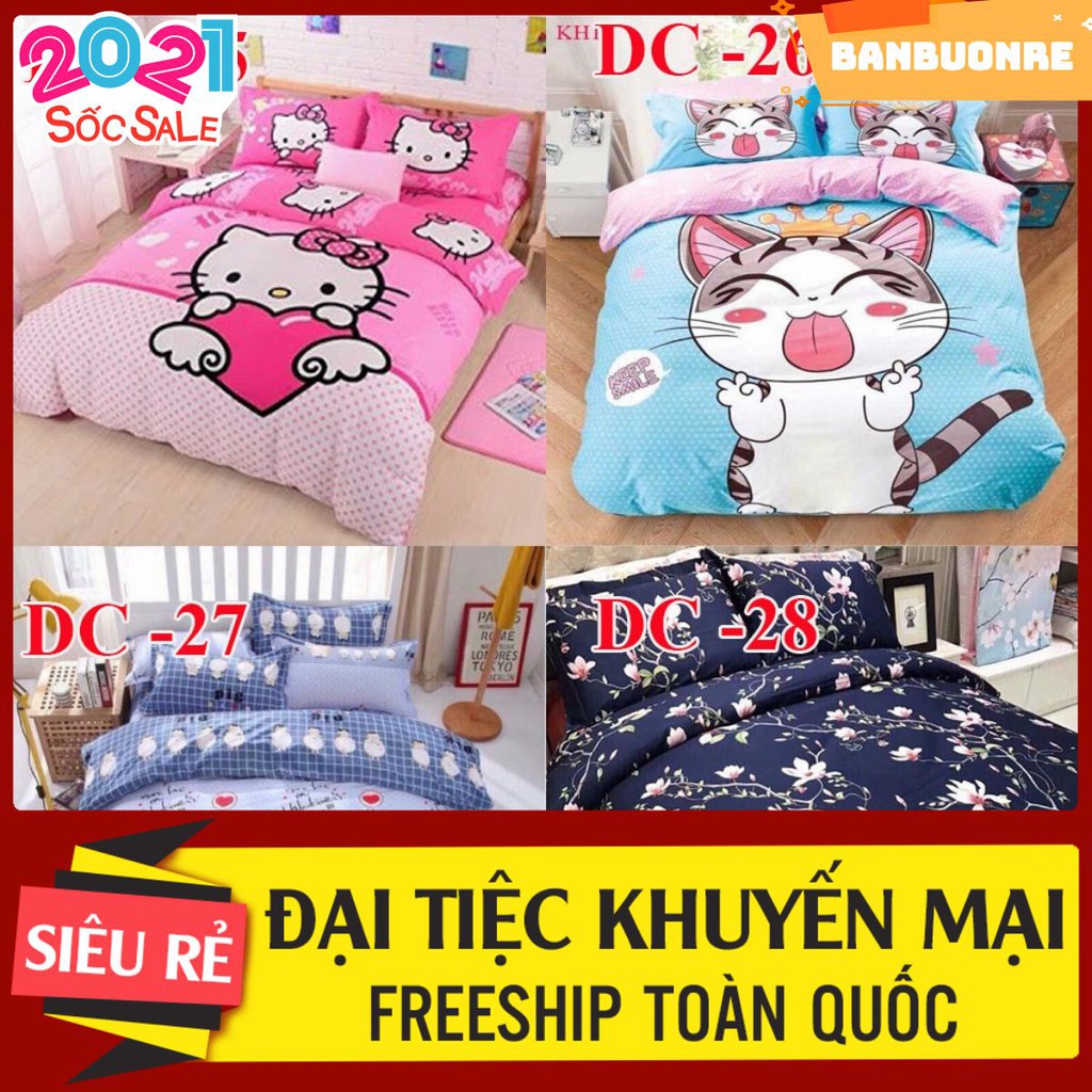 Xả kho Bộ ga gối poly M5 M6