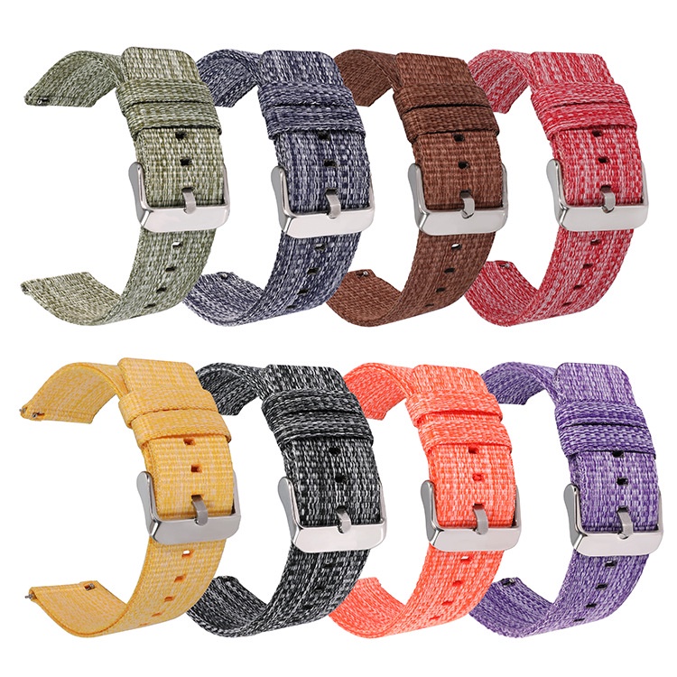 Dây Đeo Vải Denim Cho Đồng Hồ Thông Dụng Samsung Galaxy Watch 5 40mm 44mm / Watch5 Pro 45mm Watch4 3 Classic 42mm 46mm 20MM 22MM