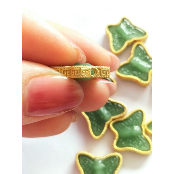 Charm Nepal mộng điệp uyên ương kết đôi hạnh phúc mic chuỗi, vòng trầm ý nghĩa tạo nhấn đẹp