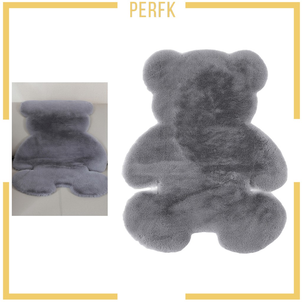 [Perfk] Thảm Lót Sàn Phòng Ngủ / Ghế Sofa Mềm Mại Hình Chú Gấu