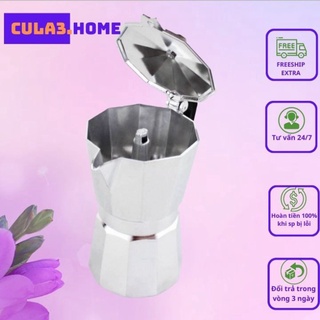 Bình pha cafe Moka culahome 6CUP300ML bằng áp suất như cà phê pha máy pha máy cula9346 L121