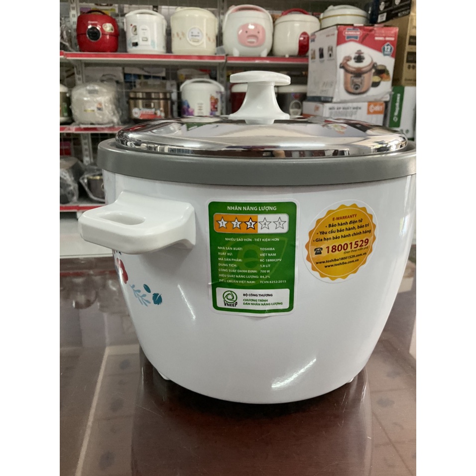 Nồi cơm nắp rời Toshiba RC-18MH2PV 1.8 lít - Hàng trưng bày