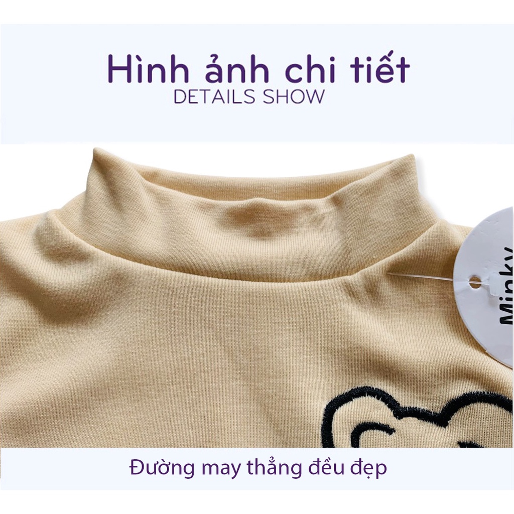 áo giữ nhiệt cho bé trai bé gái áo len cotton cổ 3 phân cho bé lili.kids AP06