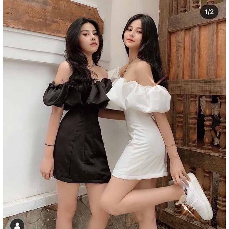 SABY DRESS  ĐẦM TRỄ VAI BÈO BỒNG CAO CẤP