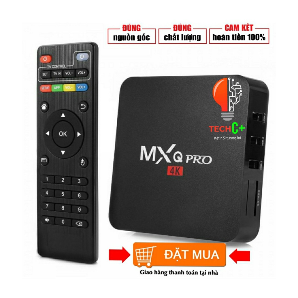 Android Tv Box Mxq Pro 4k Android: 10.1 200 Kênh Youtube Facebook Và Phụ Kiện