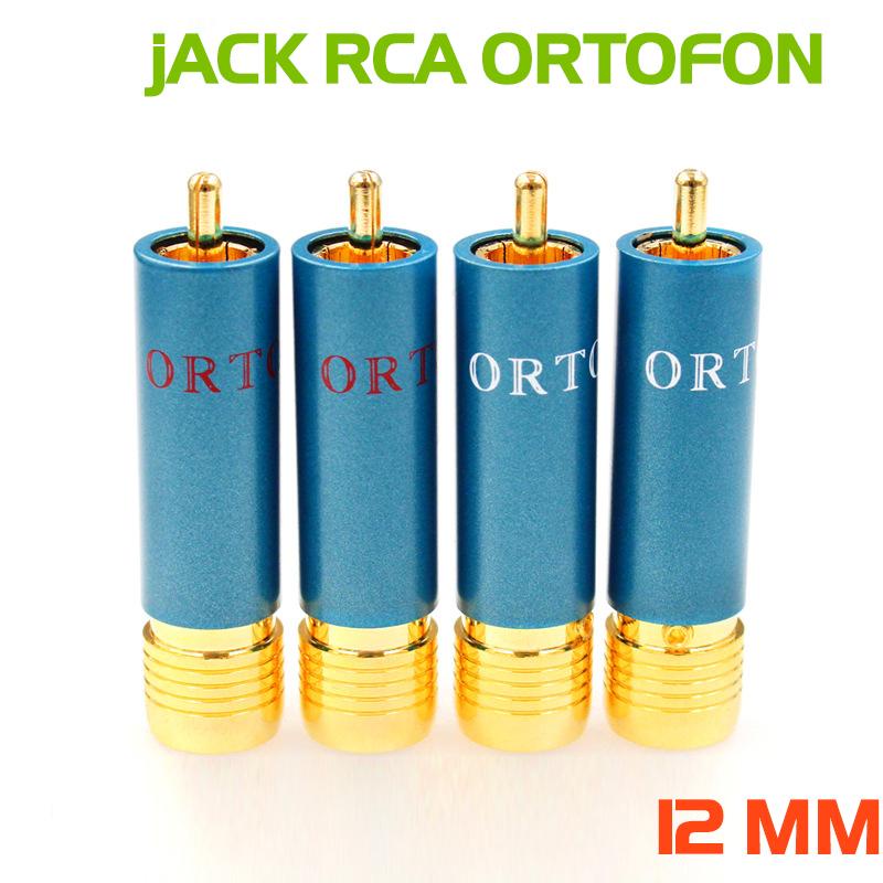 [Rẻ vô địch] [Ảnh thật] BỘ 04 Jack AV ORTOFON 8NX khóa Zen OD-10mm - JACK AV HI-END ORTOFON