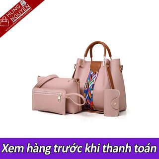 Combo 3 món túi xách, ví cầm tay, túi chéo công sở nữ siêu đẹp - HNT00093