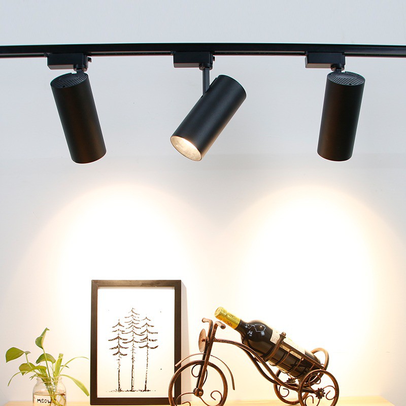 Đèn LED ray rọi ống bơ COB 20W dùng thanh ray