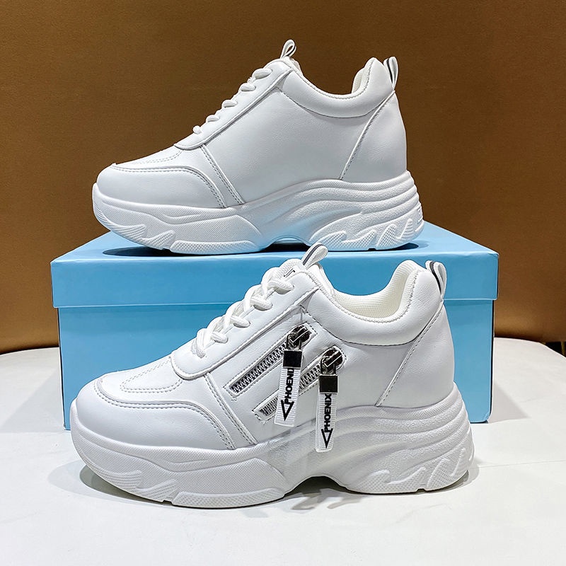 Giầy thể thao nữ đẹp trắng đế độn phong cách ulzzang thời trang