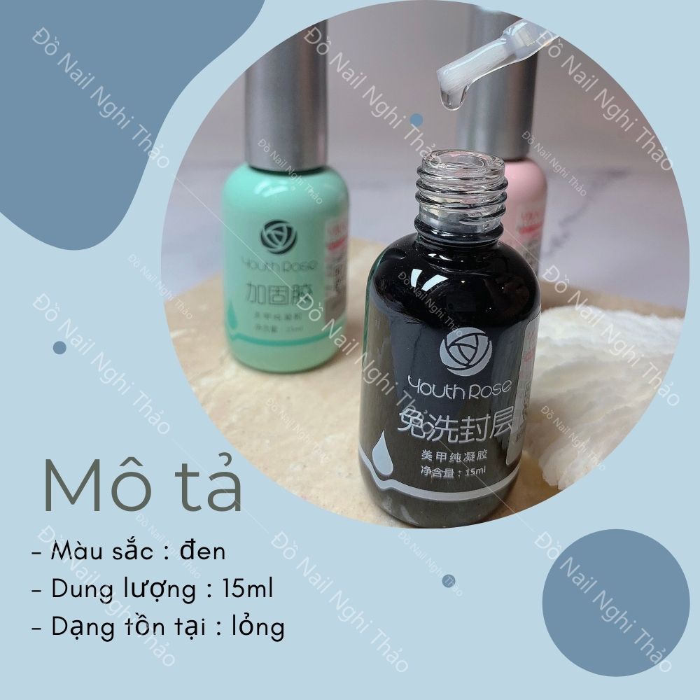 Top hoa hồng chính hãng , sơn top bóng gel 15ml