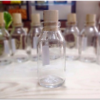 SIÊU KM-  CHAI THUỶ TINH NÚT BẦN 100ml DECOR