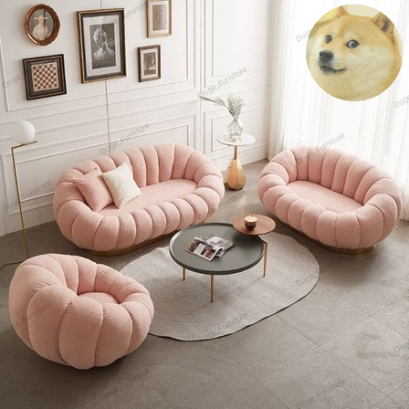 Ghế lười Sofa đơn cánh Hoa thư giãn, sofa mini ngắn đọc sách, trang trí phòng khách